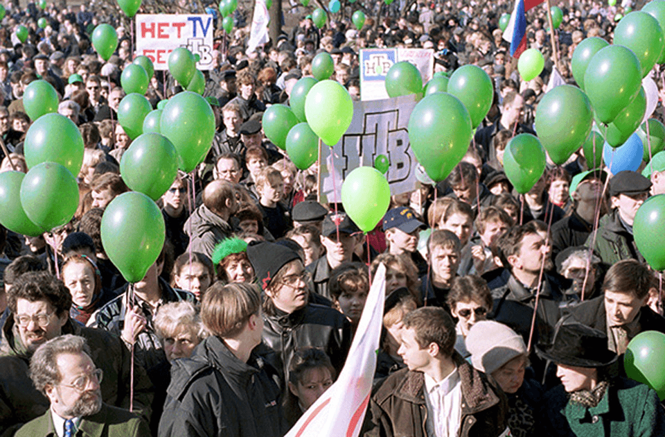 Митинг в поддержку НТВ, 2000 год